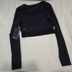 Lululemon Black/Gold Wordmark Top